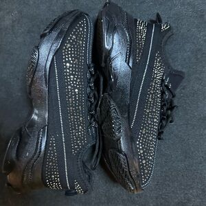 Stylish Black Womens Shoes with Rhinestone Detailing